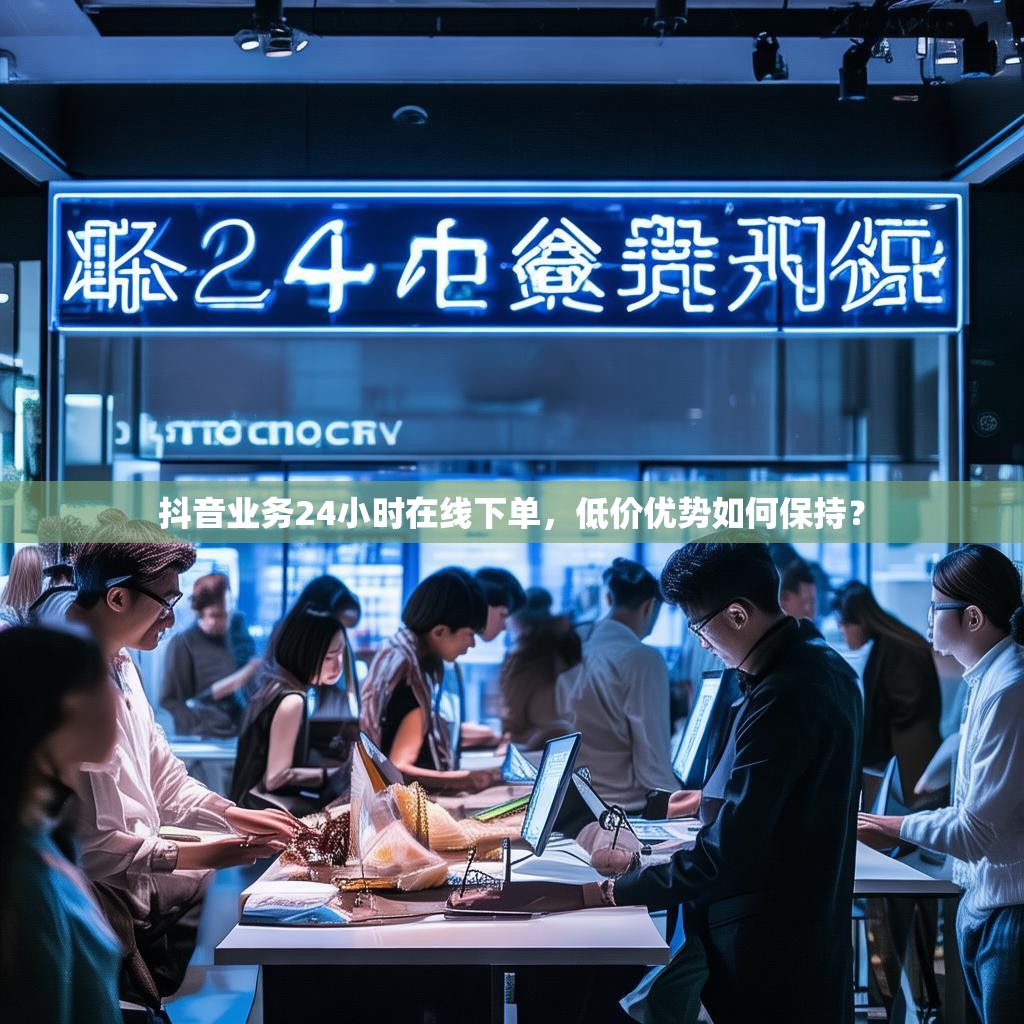 抖音业务24小时在线下单，低价优势如何保持？