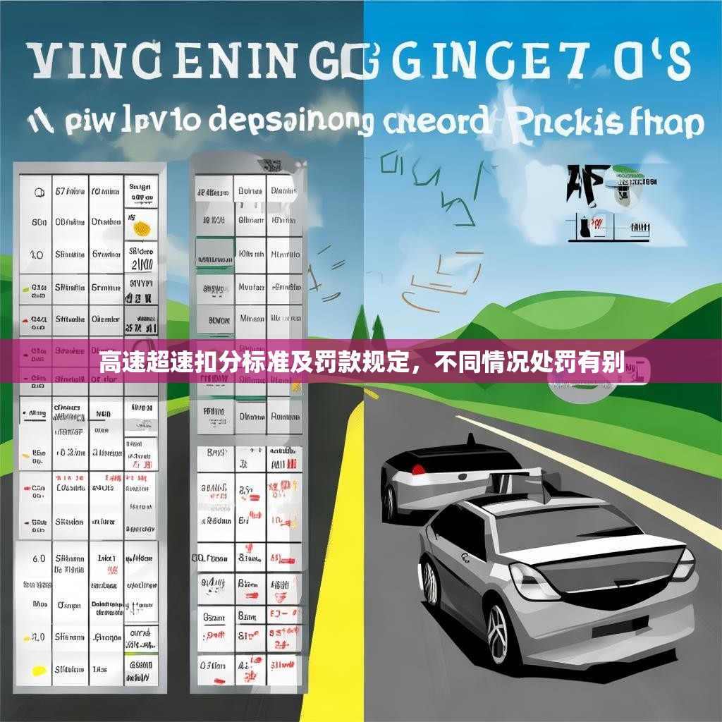 高速超速扣分标准及罚款规定，不同情况处罚有别