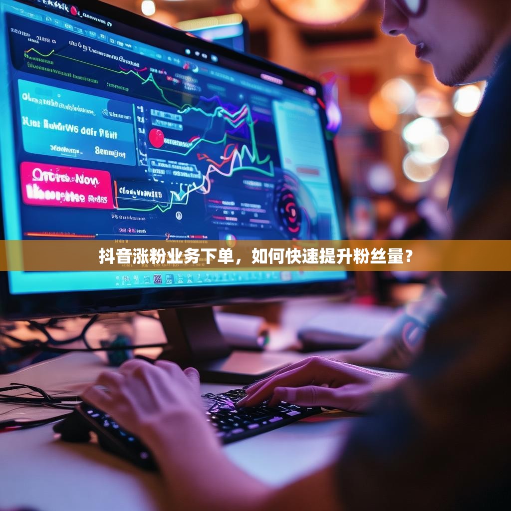 抖音涨粉业务下单,如何快速提升粉丝量?