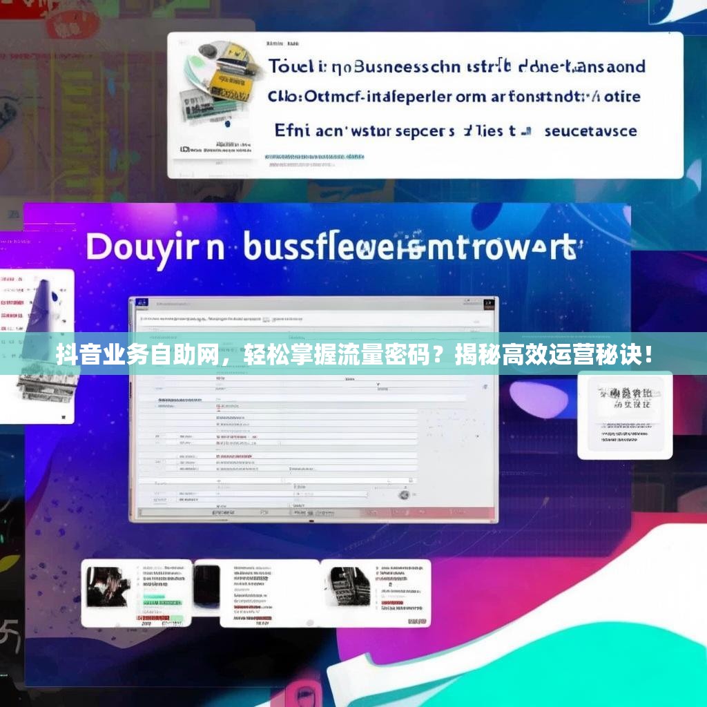 抖音业务自助网，轻松掌握流量密码？揭秘高效运营秘诀！