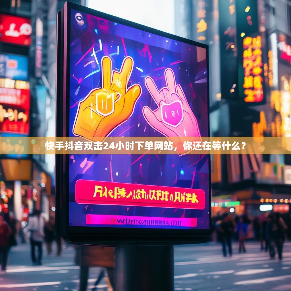 快手抖音双击24小时下单网站，你还在等什么？