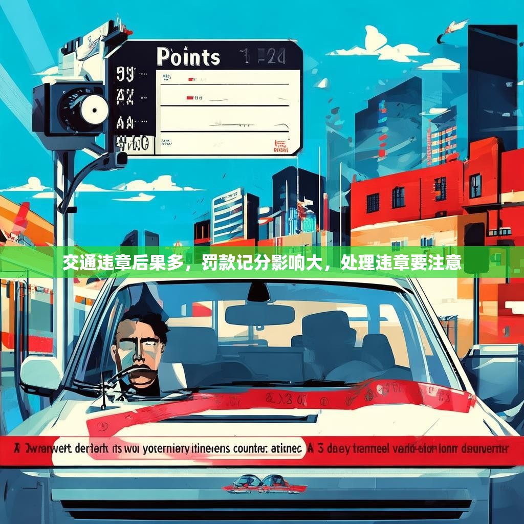 交通违章后果多，罚款记分影响大，处理违章要注意