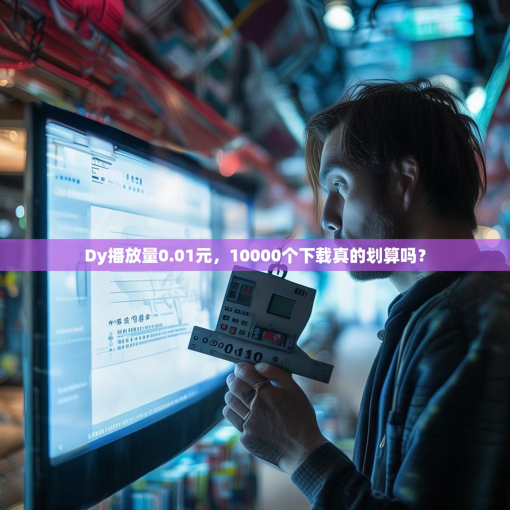 Dy播放量0.01元，10000个下载真的划算吗？