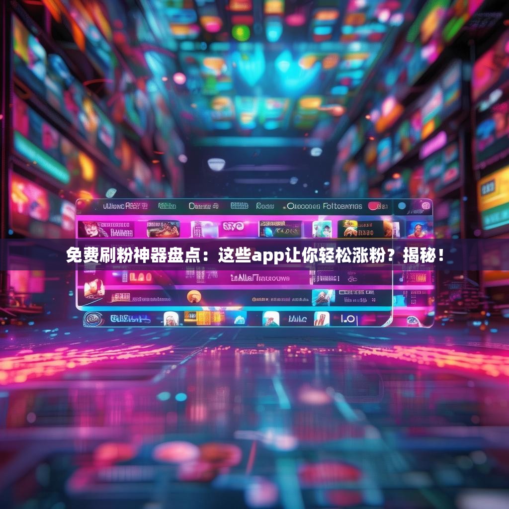 免费刷粉神器盘点:这些app让你轻松涨粉?揭秘!