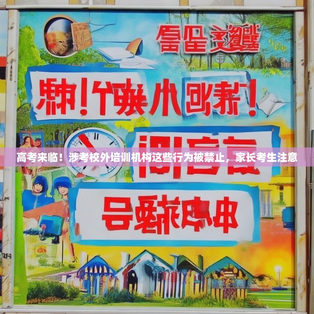 高考来临！涉考校外培训机构这些行为被禁止，家长考生注意
