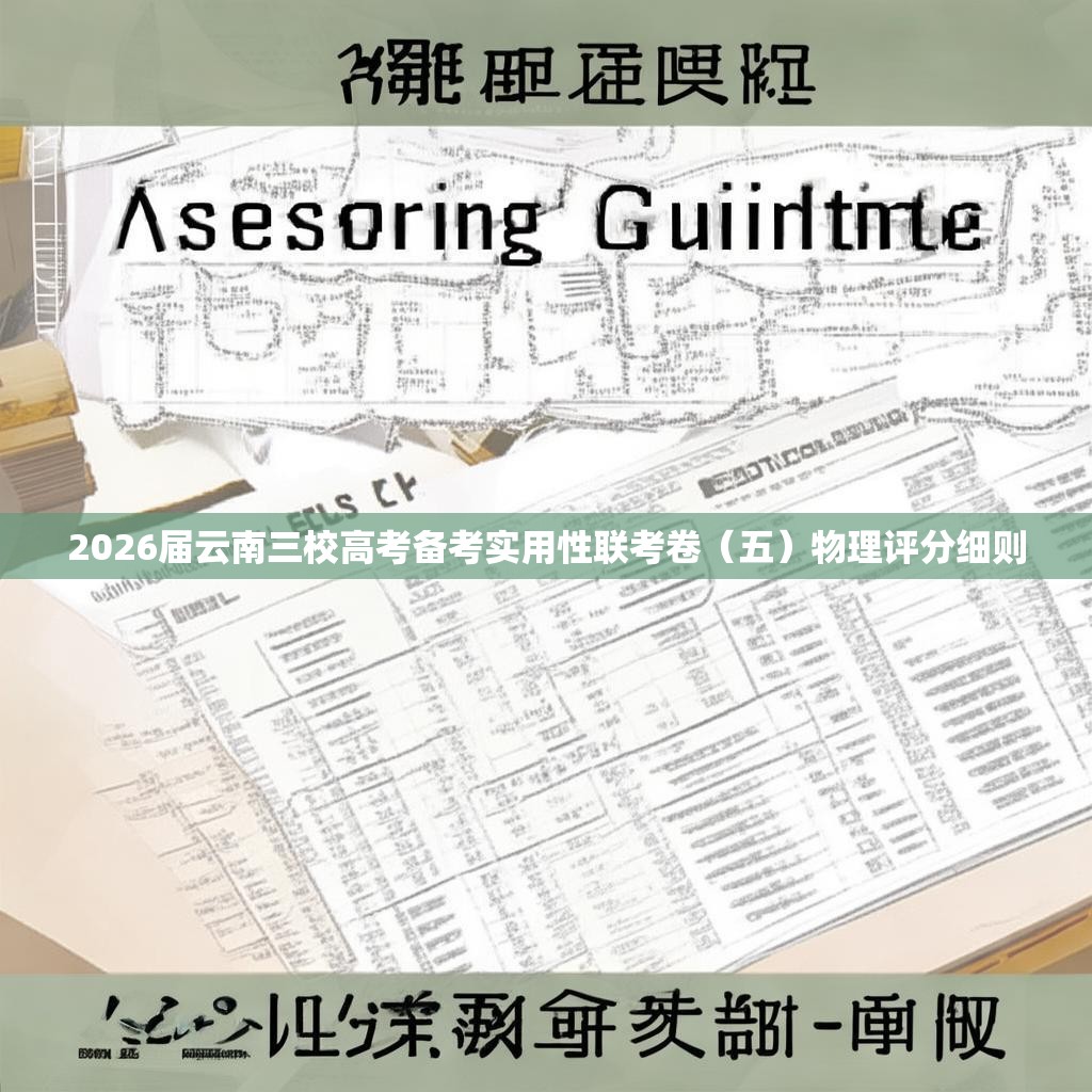 2026届云南三校高考备考实用性联考卷（五）物理评分细则