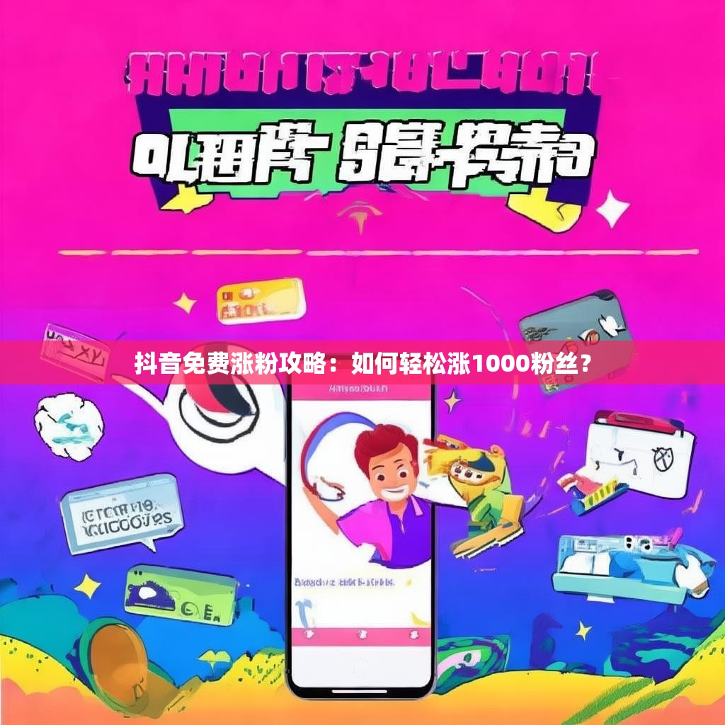 抖音免费涨粉攻略：如何轻松涨1000粉丝？