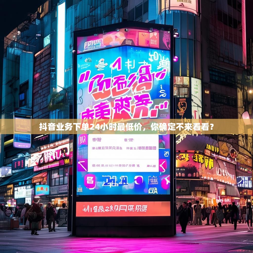抖音业务下单24小时最低价，你确定不来看看？