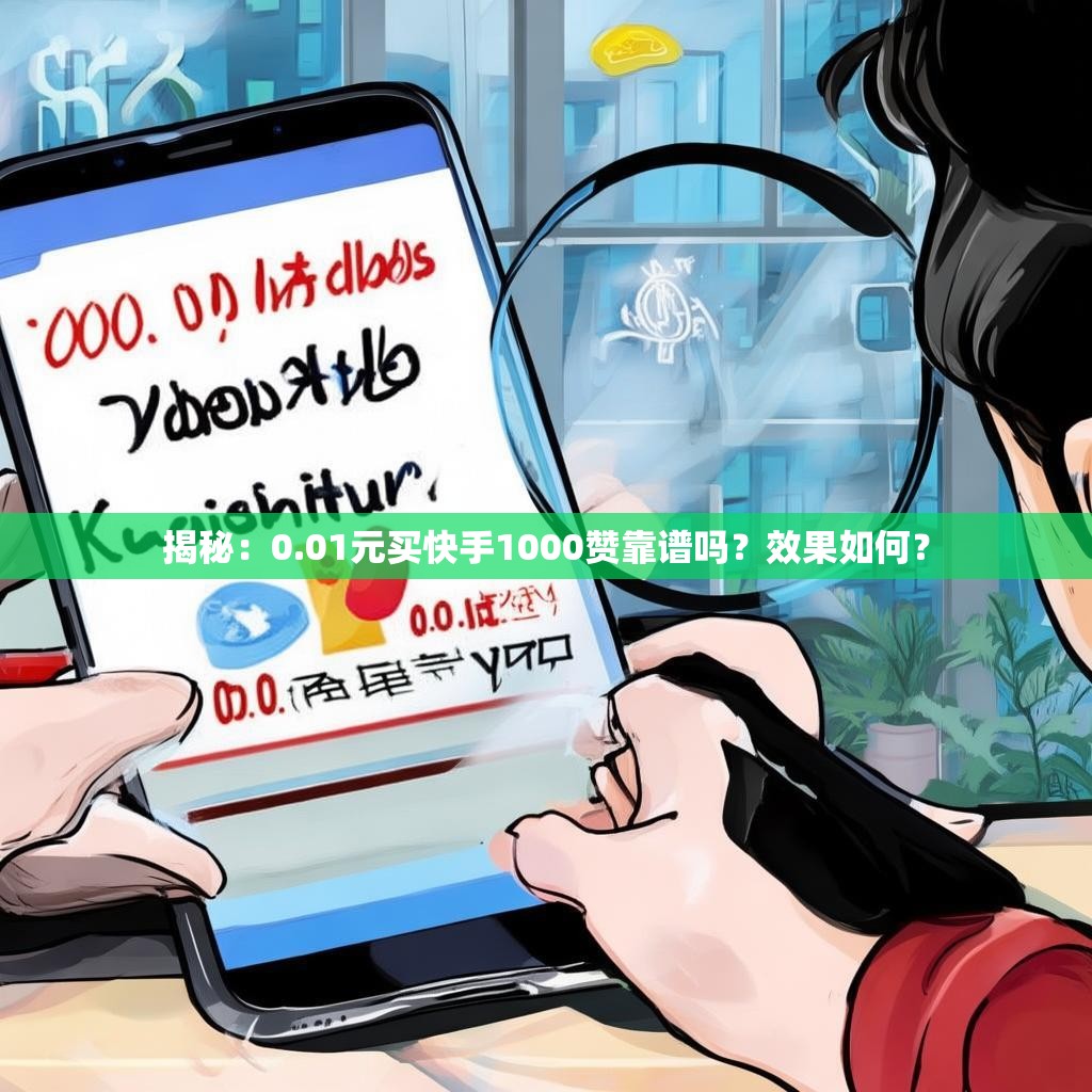 揭秘：0.01元买快手1000赞靠谱吗？效果如何？
