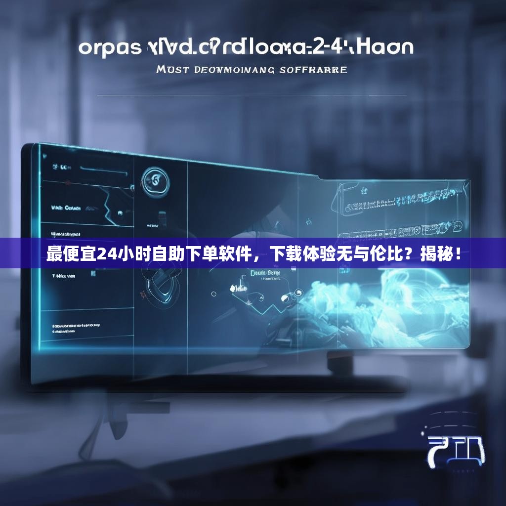 最便宜24小时自助下单软件，下载体验无与伦比？揭秘！
