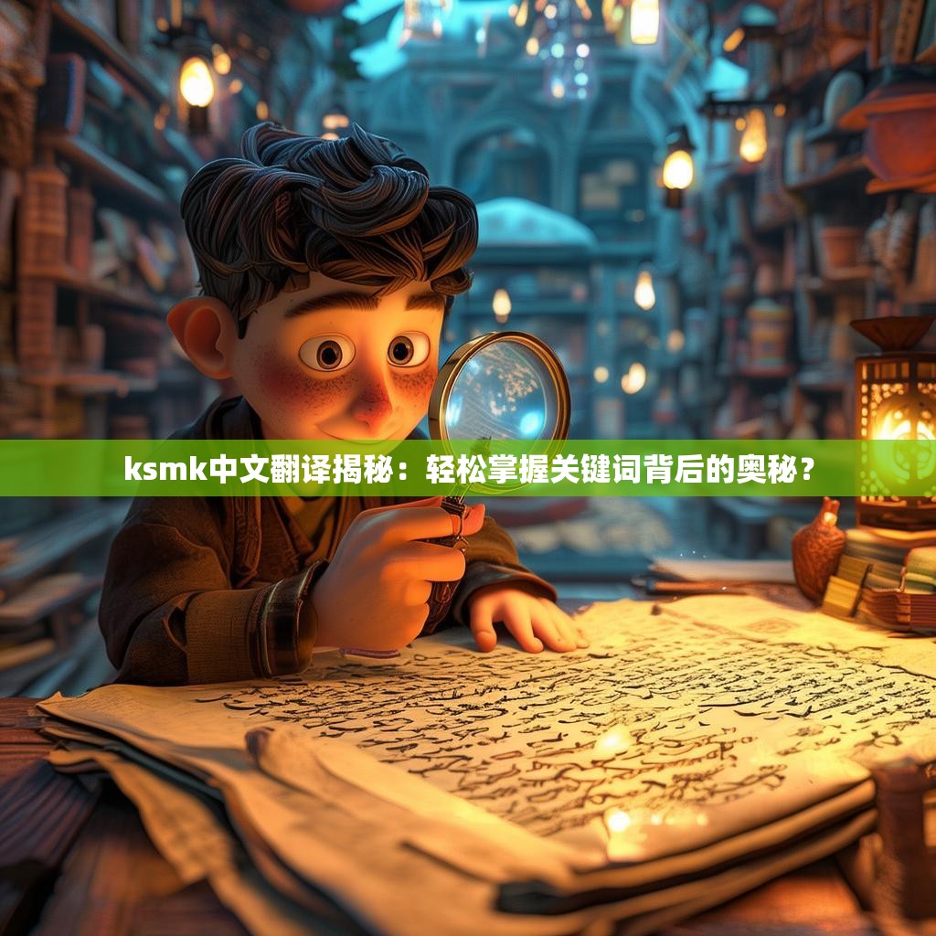 ksmk中文翻译揭秘：轻松掌握关键词背后的奥秘？