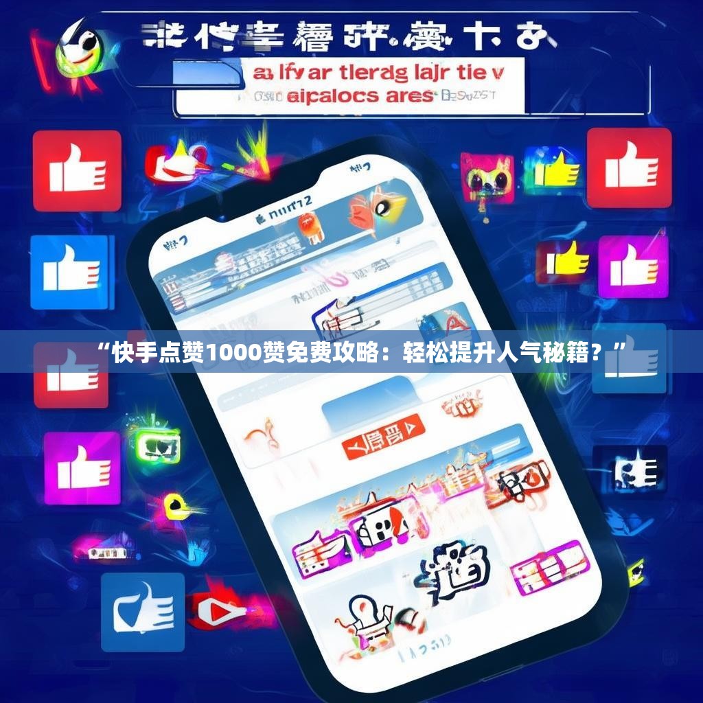 “快手点赞1000赞免费攻略:轻松提升人气秘籍?”