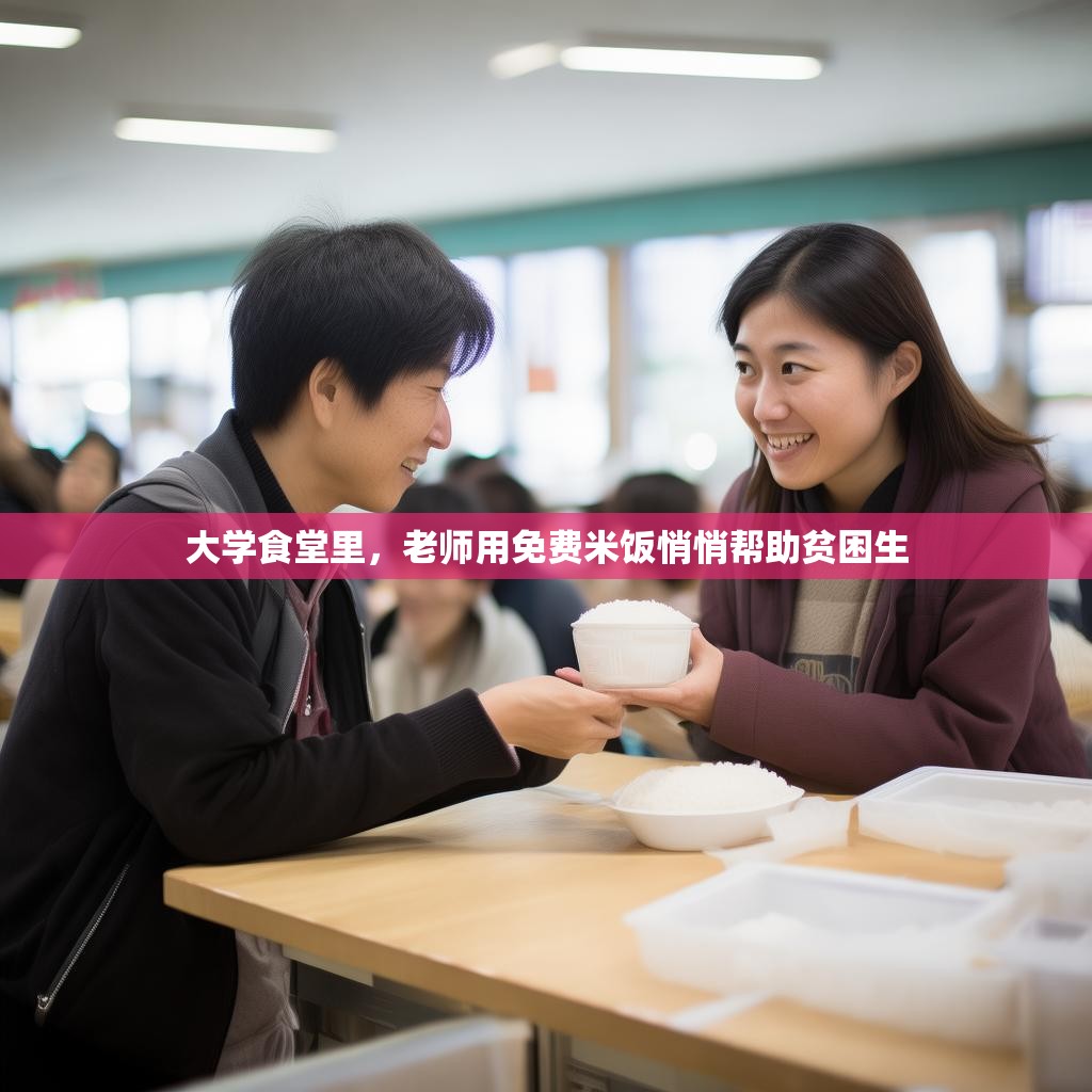 大学食堂里，老师用免费米饭悄悄帮助贫困生