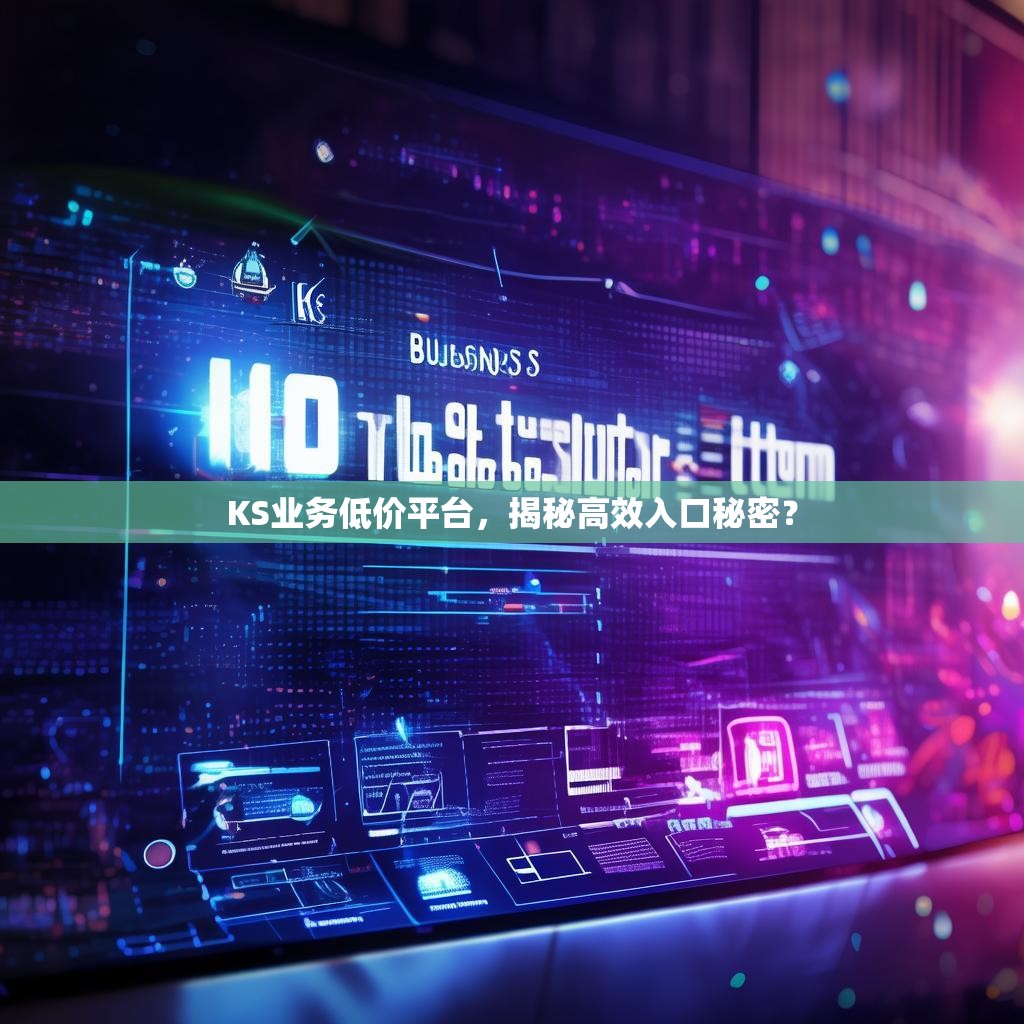 KS业务低价平台，揭秘高效入口秘密？