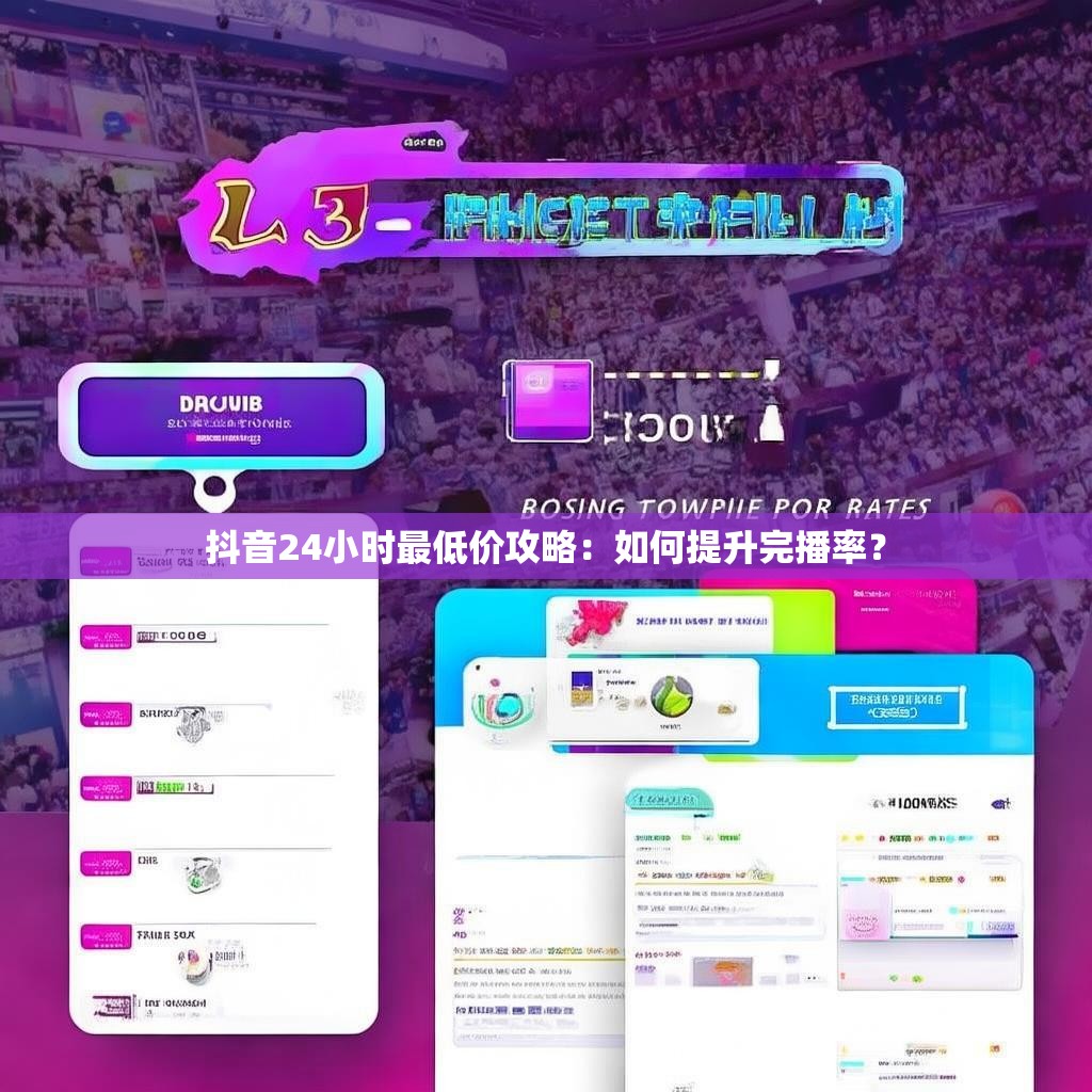 抖音24小时最低价攻略：如何提升完播率？