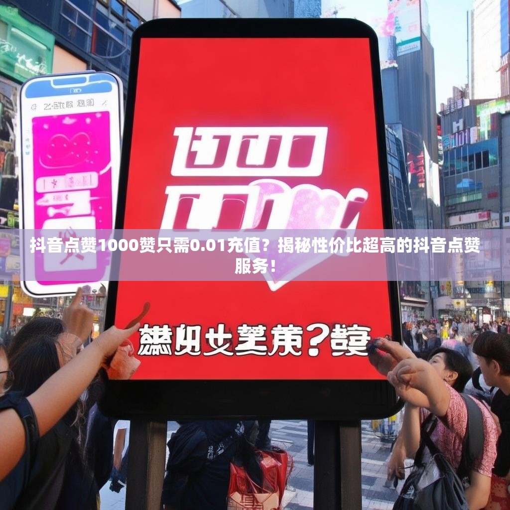 抖音点赞1000赞只需0.01充值？揭秘性价比超高的抖音点赞服务！