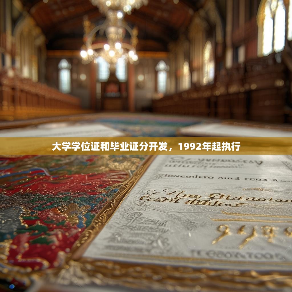 大学学位证和毕业证分开发，1992年起执行