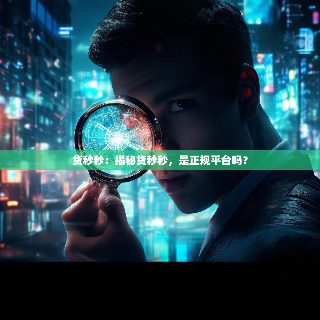 货秒秒:揭秘货秒秒,是正规平台吗?