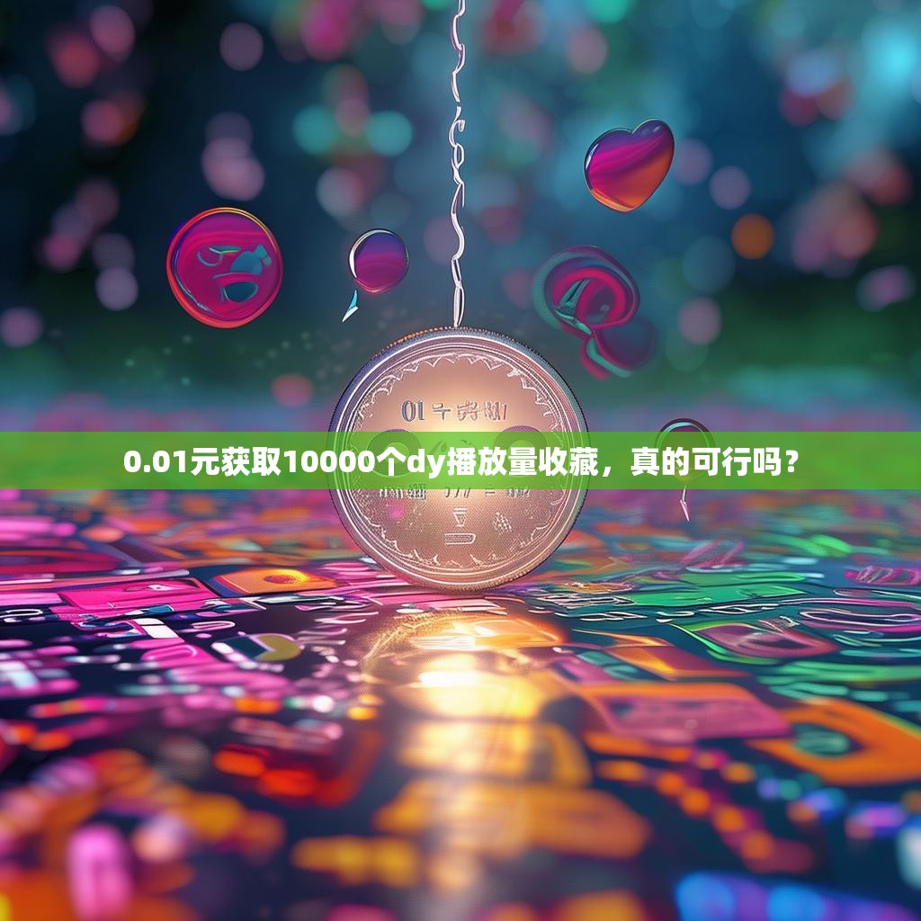 0.01元获取10000个dy播放量收藏，真的可行吗？
