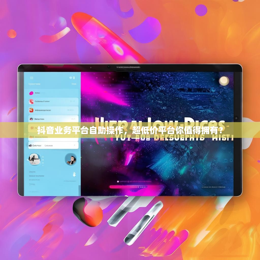 抖音业务平台自助操作，超低价平台你值得拥有？