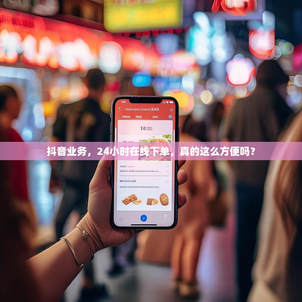 抖音业务,24小时在线下单,真的这么方便吗?