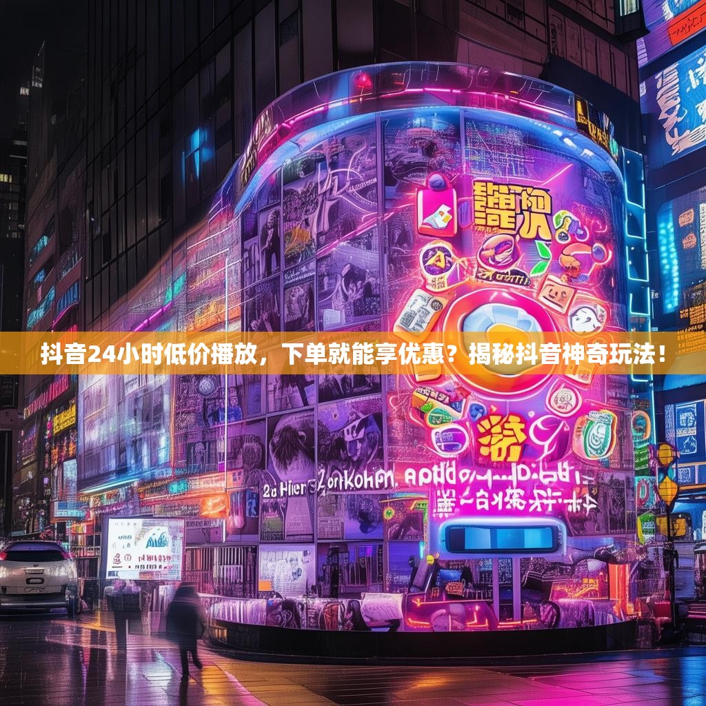 抖音24小时低价播放，下单就能享优惠？揭秘抖音神奇玩法！