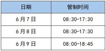 南沙高考交通管制:这些路段请绕行(附时间)